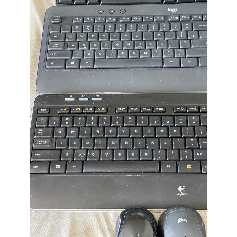 Lot of 4 Keyboards 2 Mouses For Repair Or Parts K520, K540 Logi Logitech Broken